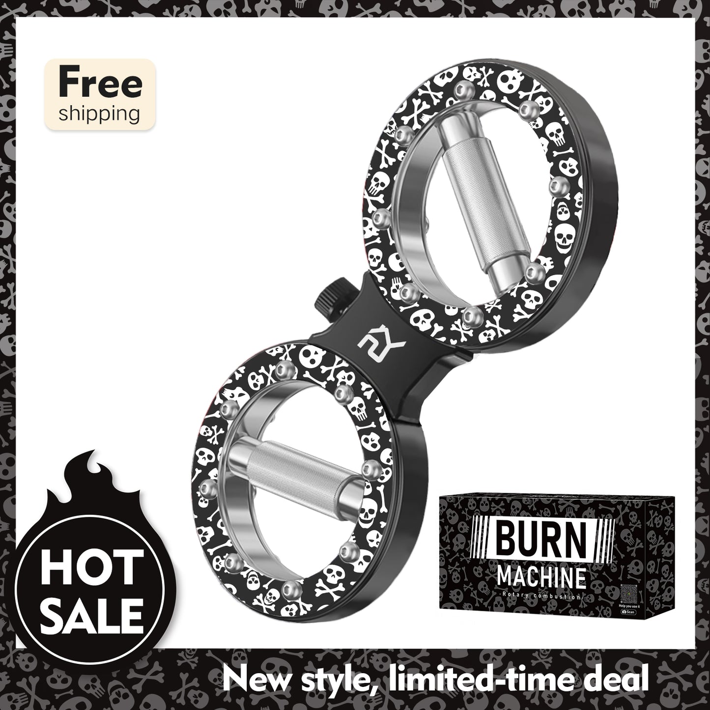 【SKULL】Spinning Rotator Burn Machine