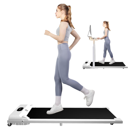 【White】SY Walking Pad,  3 in 1 portable desktop Walking treadmill