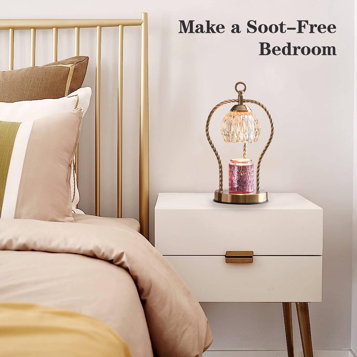 Candle Heating Lamp With Timer, Adjustable Light , Send 2 Bulbs