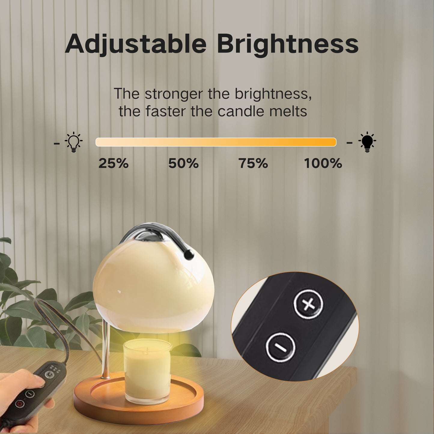 【White】Candle Warmer Lamp , send 2 bulbs