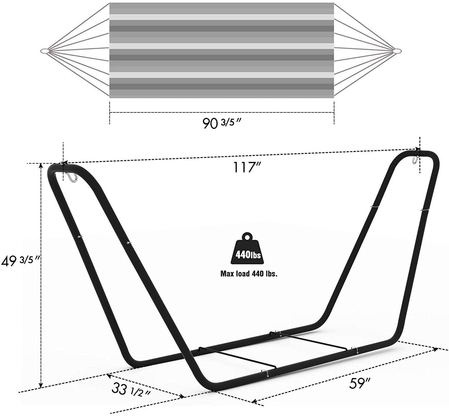 Portable Outdoor Hammock with Stand