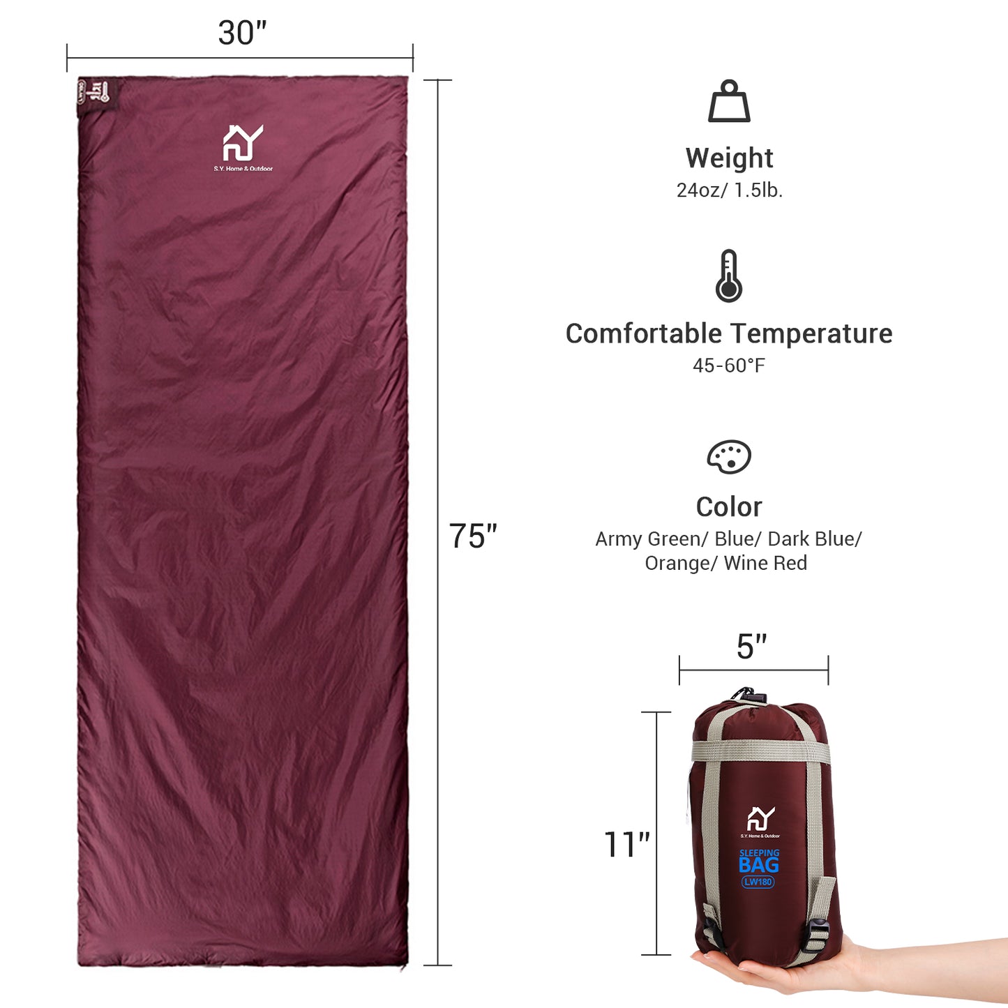 Sleeping Bag with Stuff Sack Lightweight Waterproof Camping Sleeping Bags