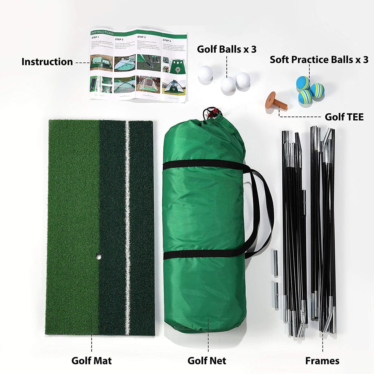 S.Y. Golf Practice Net with Target Chipping Holes Hitting Golf Nets