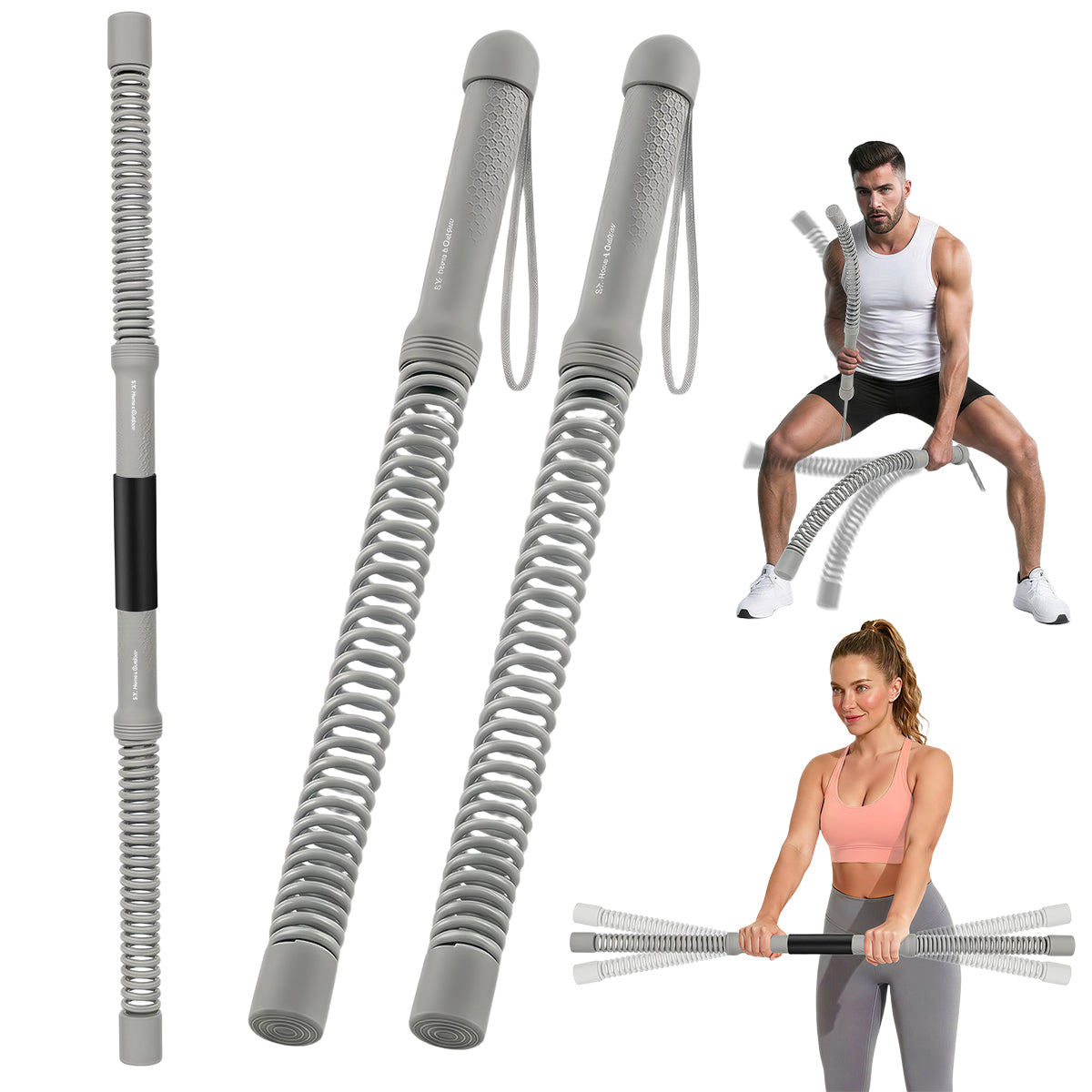 【Grey】Fitness Rod