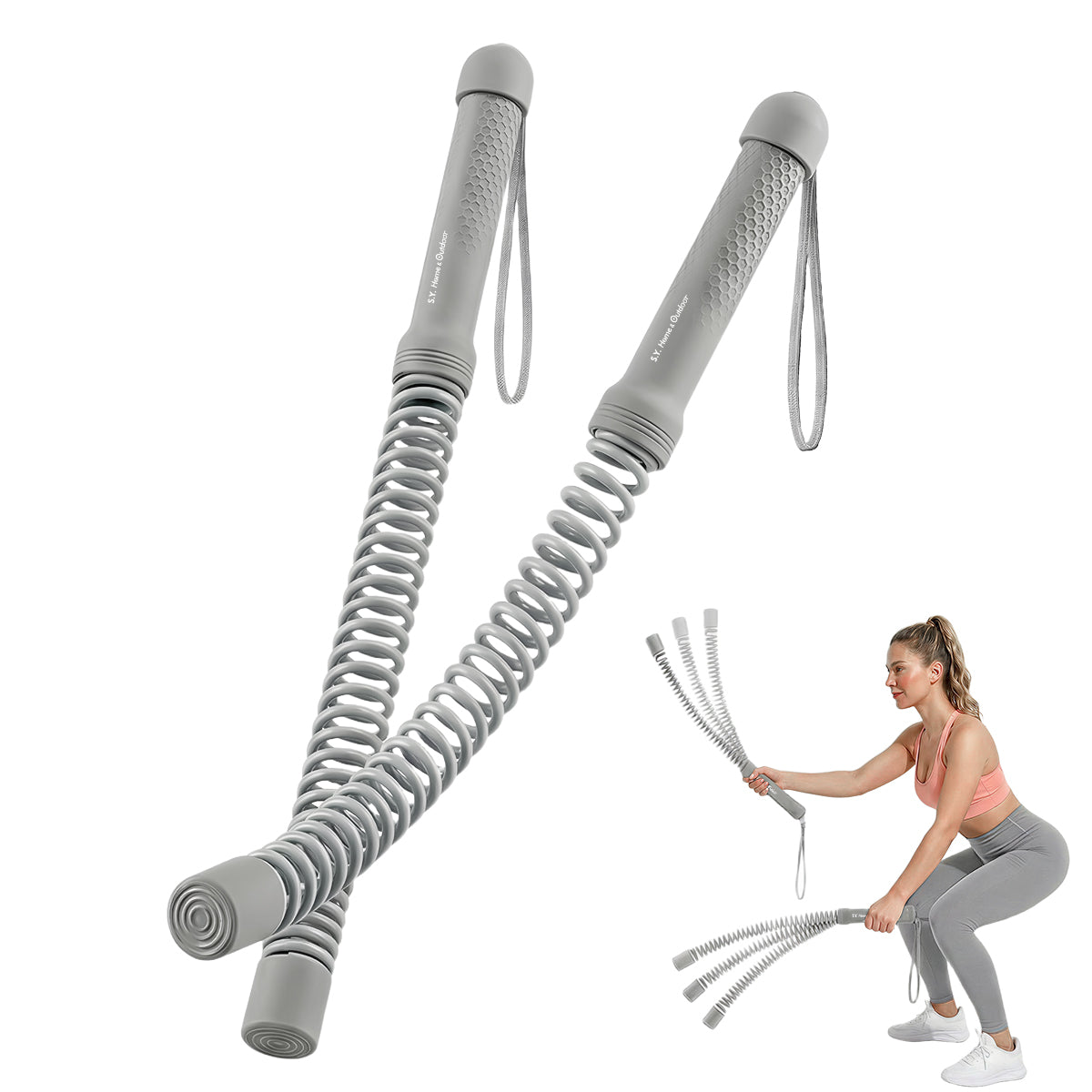 【Grey】Fitness Rod