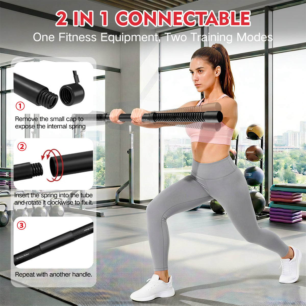 【Black】Fitness Rod