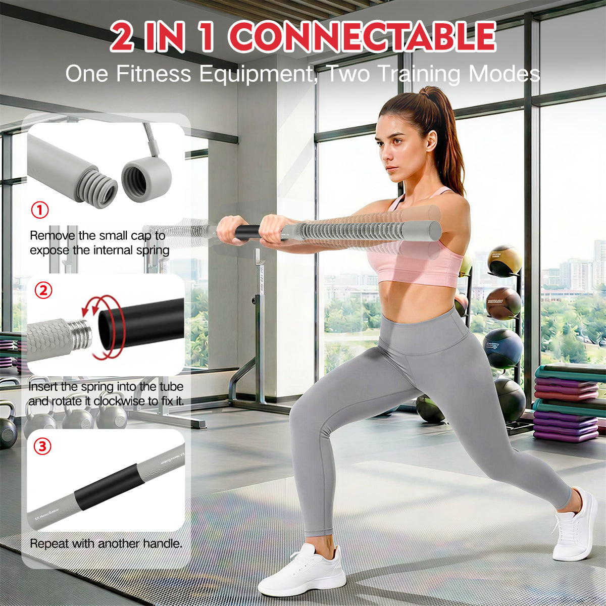 【Grey】Fitness Rod