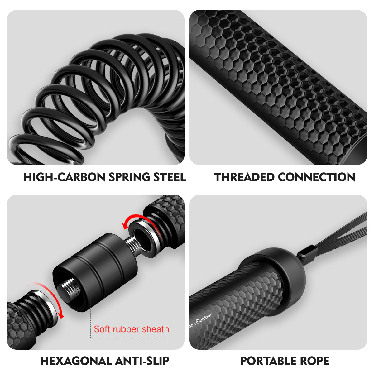 【Black】Fitness Rod