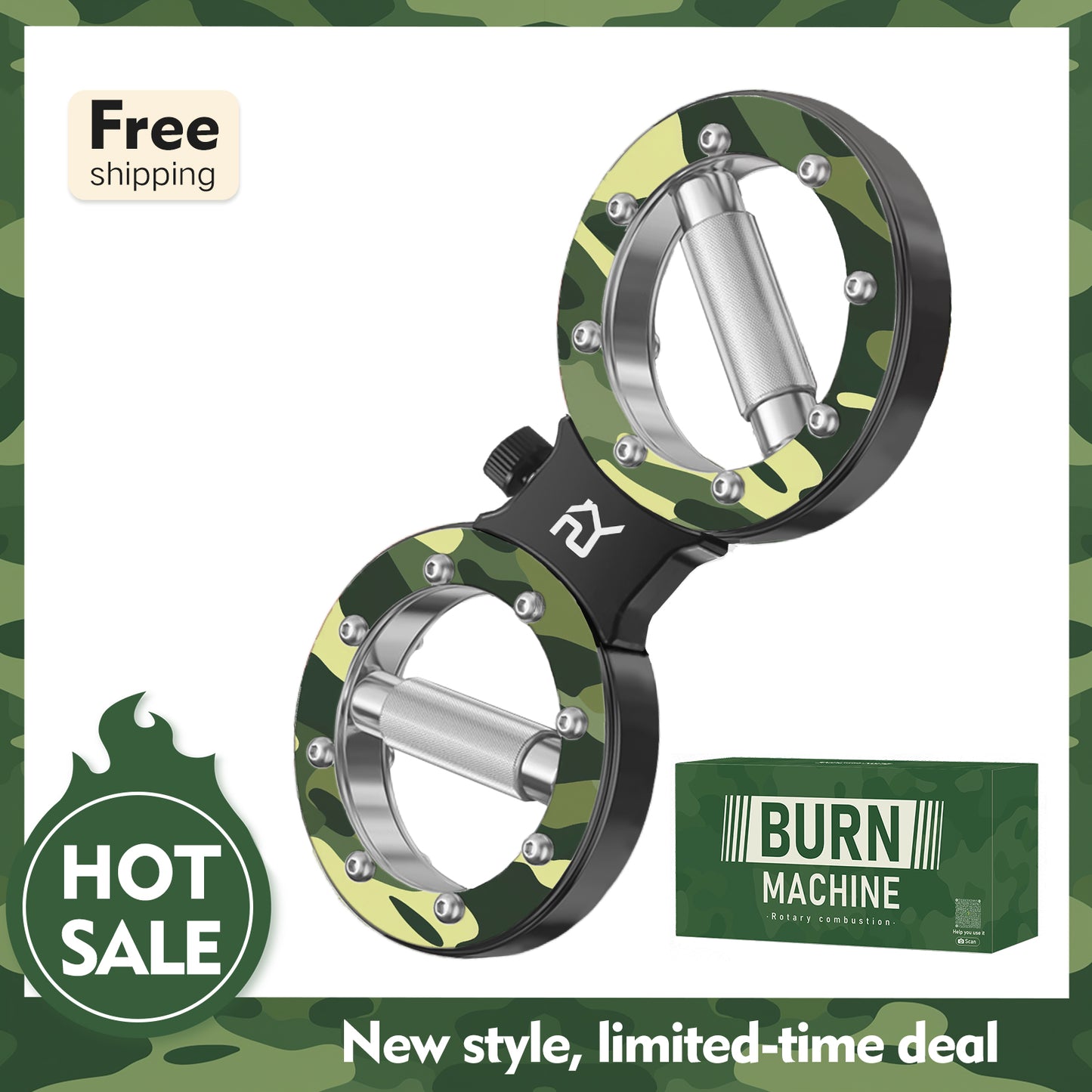 【Camouflage】Spinning Rotator Burn Machine