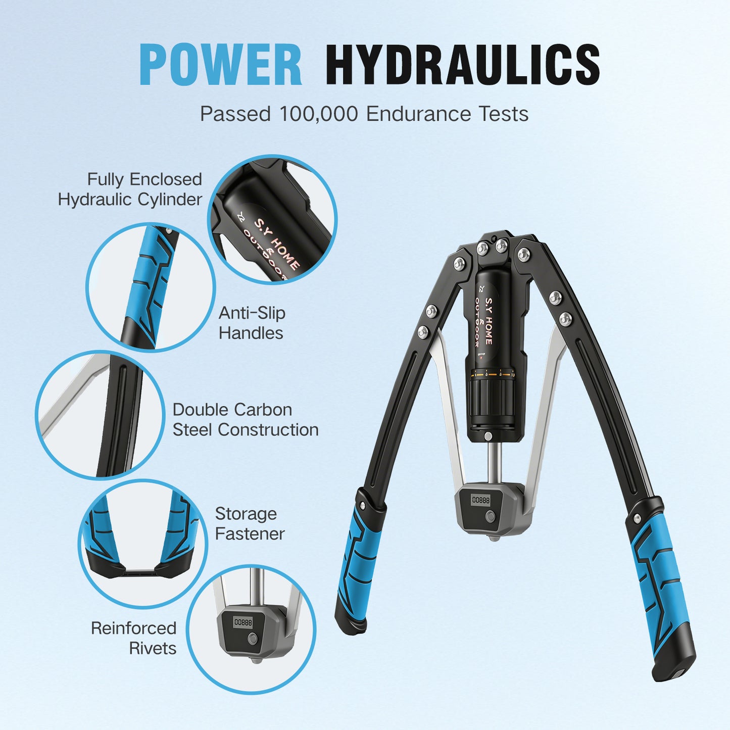 【Blue】S.Y. Hydraulicarm Exerciser