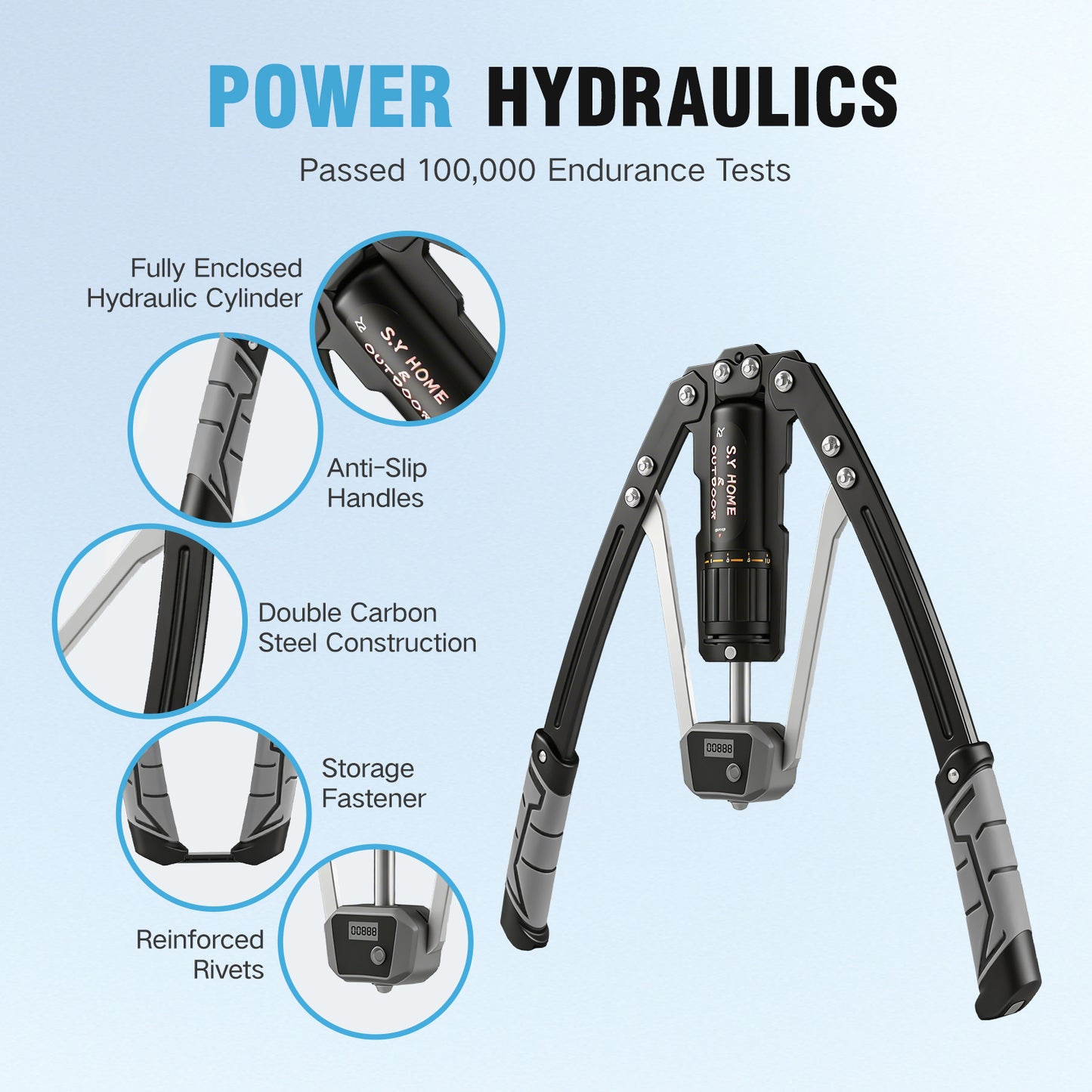 【Grey】S.Y. Hydraulicarm Exerciser