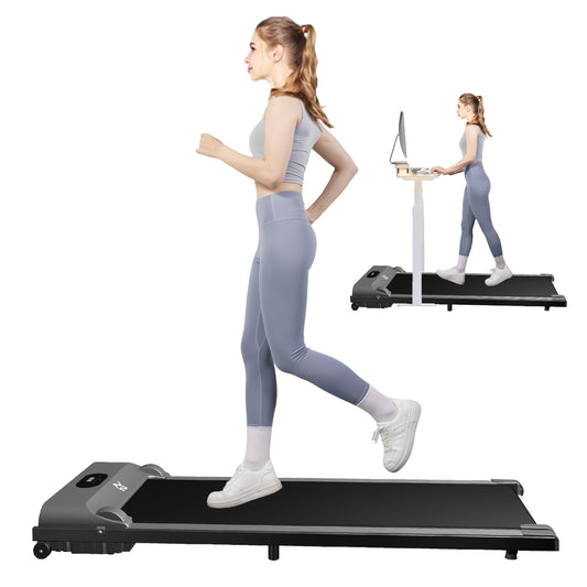 SY Walking Pad,Under Desk Treadmills ,280 Lbs Capacity,3 in 1 Portable Walking Treadmill（Gray）