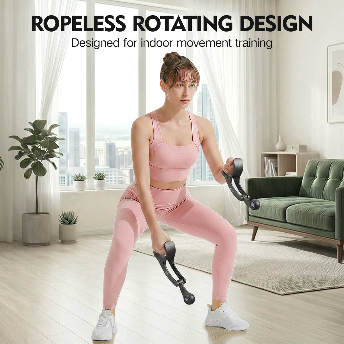 【Black】Rotating Battle Rope