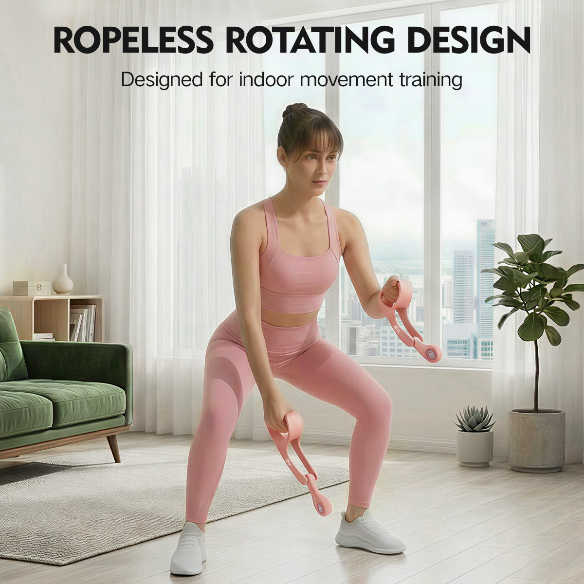 【Pink】Rotating Battle Rope
