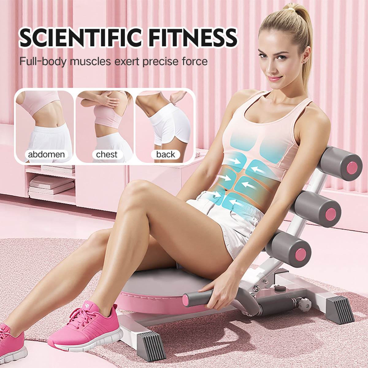【Pink】Abdominal curler