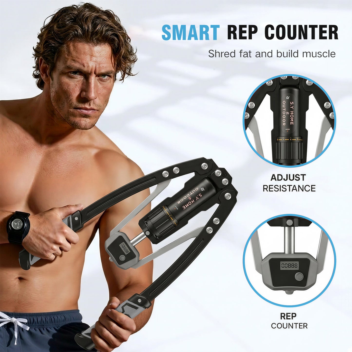 【Grey】S.Y. Hydraulicarm Exerciser