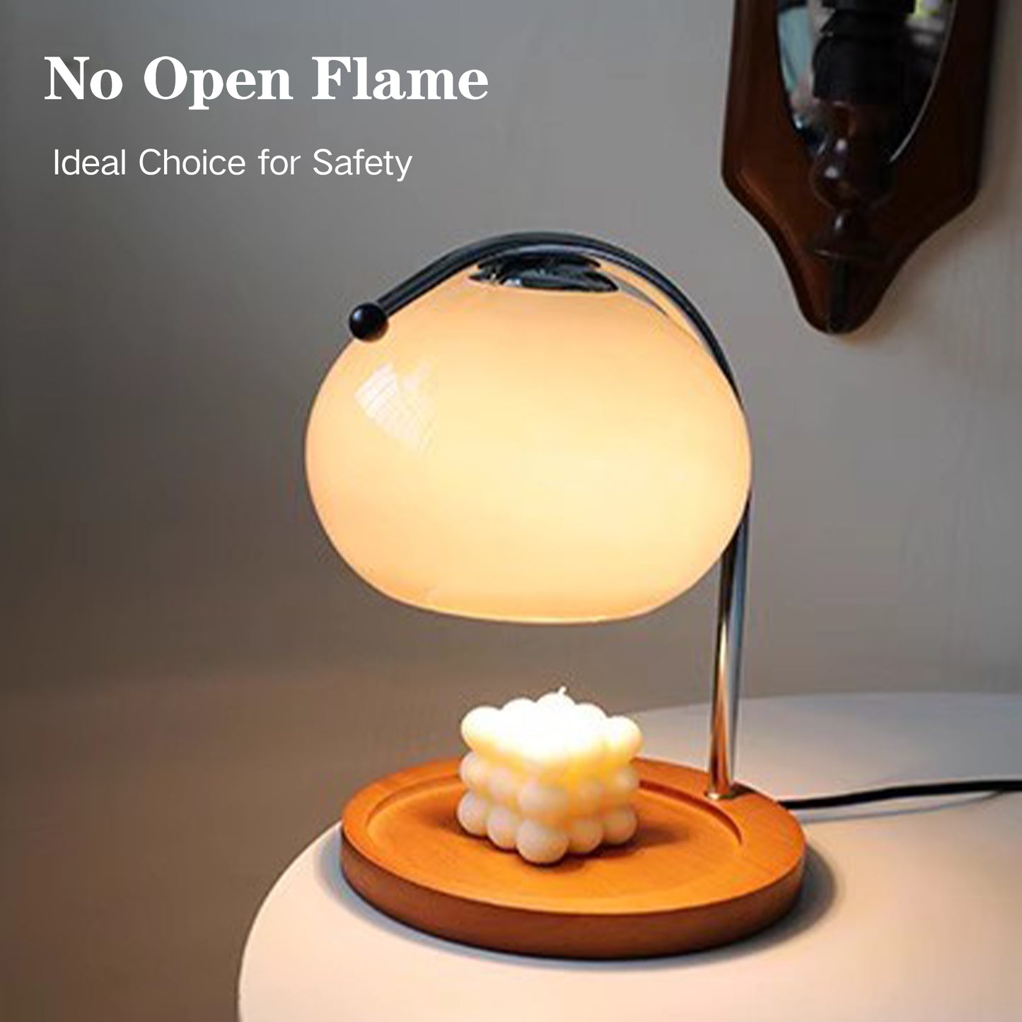 【White】Candle Warmer Lamp , send 2 bulbs