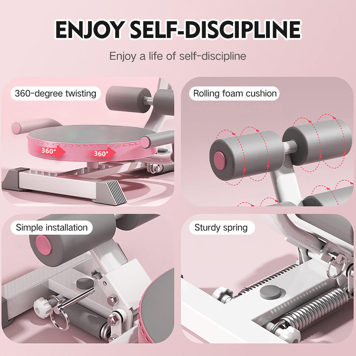 【Pink】Abdominal curler