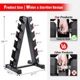 5 Tier Steel Dumbbell Weight Rack Stand