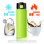 Double wall Vacuum Insulated Stainless Steel Wide Mouth Sports Water Bottle-20OZ