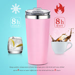 16oz Insulated Double-Walled 18/8 Stainless Steel Tumbler-Vacuum