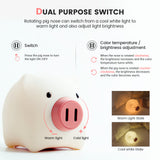 Silicone Cute Piggy Night Lamp