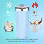 16oz Insulated Double-Walled 18/8 Stainless Steel Tumbler-Vacuum