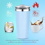 16oz Insulated Double-Walled 18/8 Stainless Steel Tumbler-Vacuum