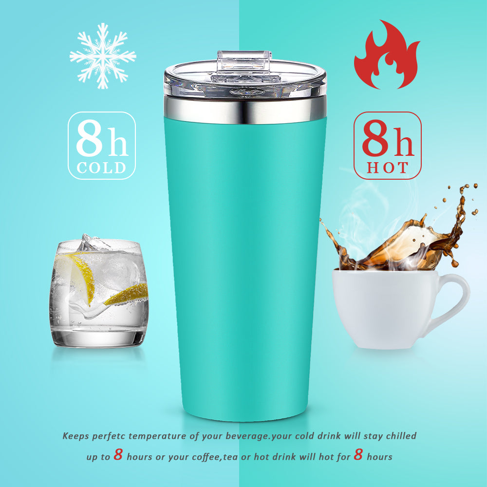 16oz Insulated Double-Walled 18/8 Stainless Steel Tumbler-Vacuum