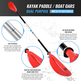 Kayak Paddle Aluminum Alloy Oars