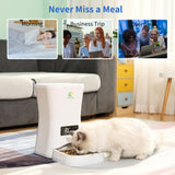 7L Automatic Cat Feeder Wi-Fi Enabled Smart Pet Feeder