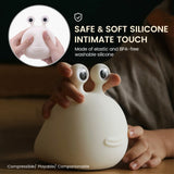 Silicone Slug Cute Squishy Animal Night Light with Touch Sensor