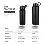 Insulated Stainless Steel Double Wall Vacuum Travel Sports Water Bottle-20oz