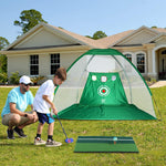 S.Y.  Golf Practice Net with Target Chipping Holes Hitting Golf Nets