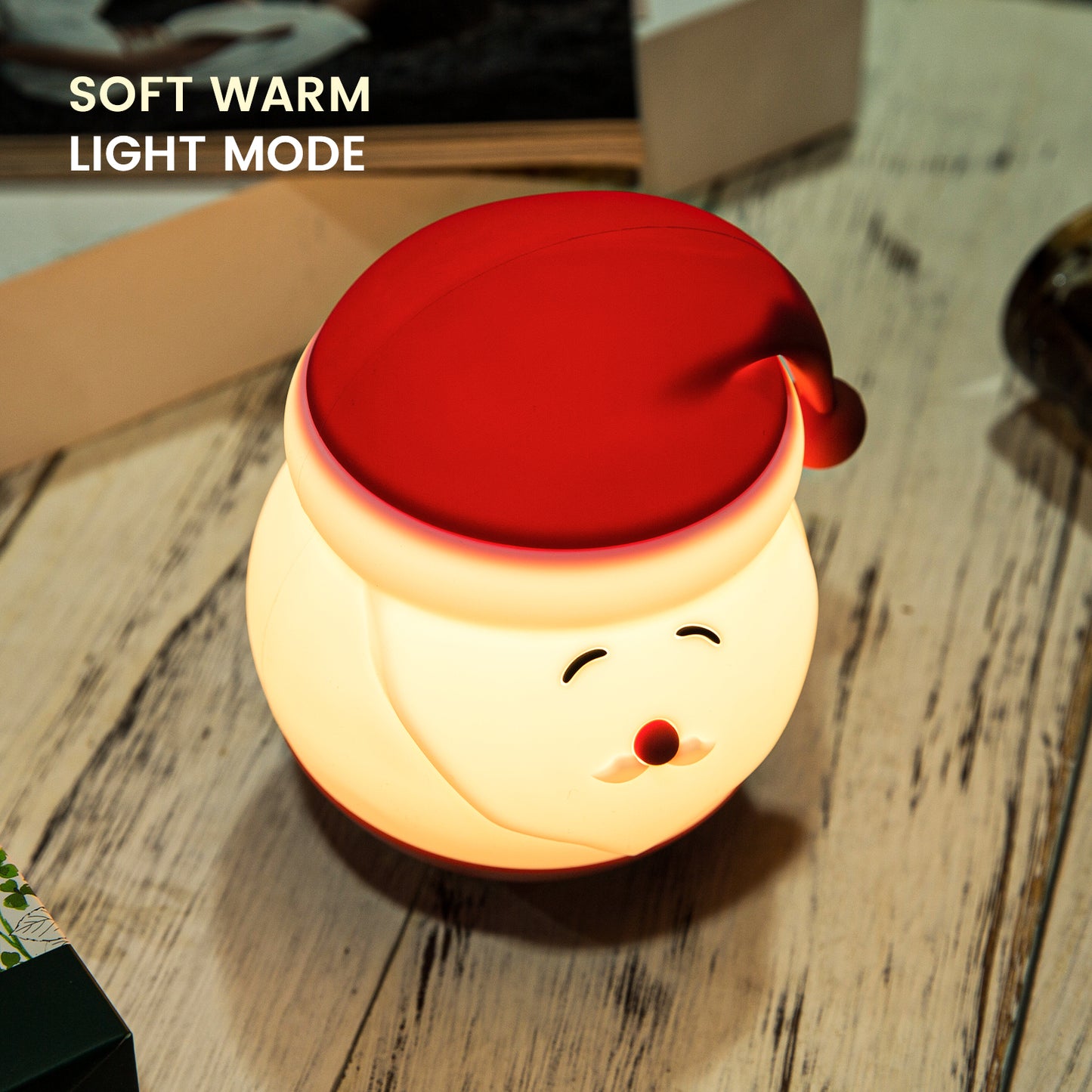 Cute Christmas Lamp Gift Silicone Eye Protection Night Lamp