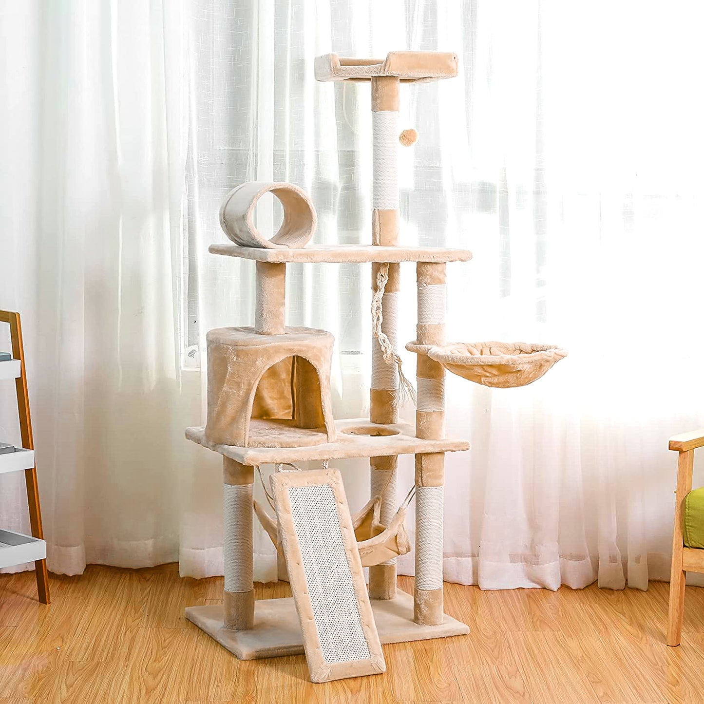 57¡± Cat Tree Tower for Indoor Cats Stand House Furniture