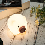 Silicone Cute Piggy Night Lamp