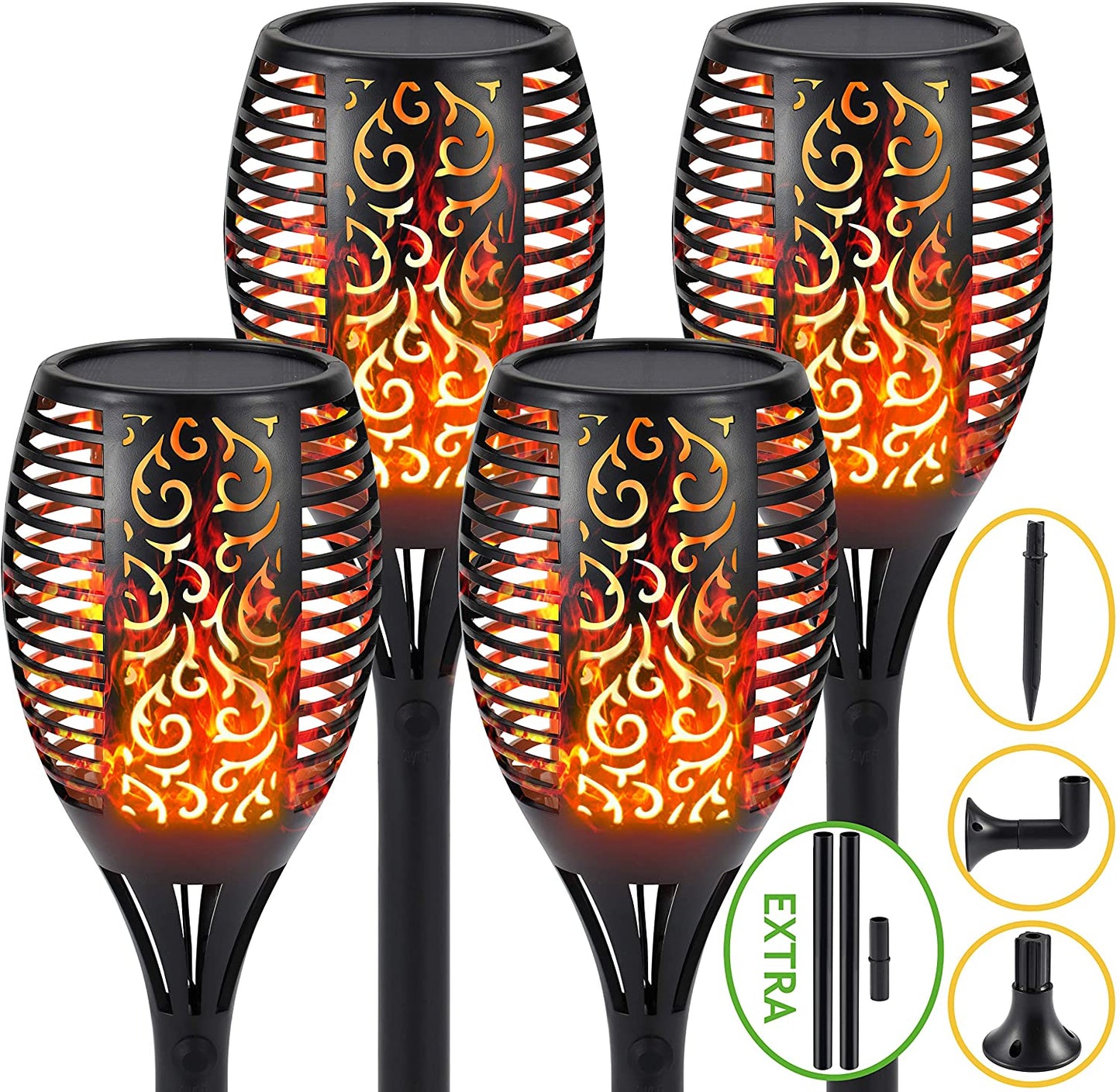 S.Y. Outdoor Torch Solar Lights with 96 LED