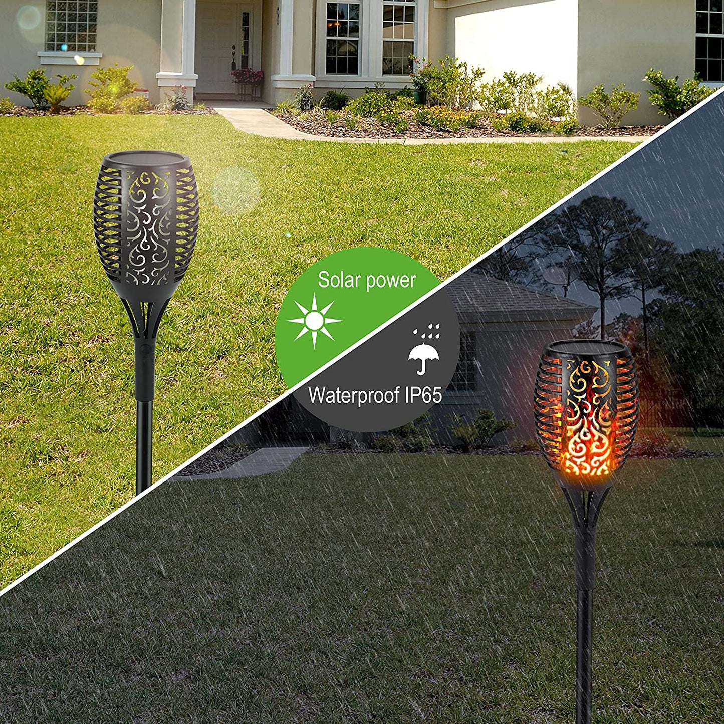 S.Y. Outdoor Torch Solar Lights with 96 LED